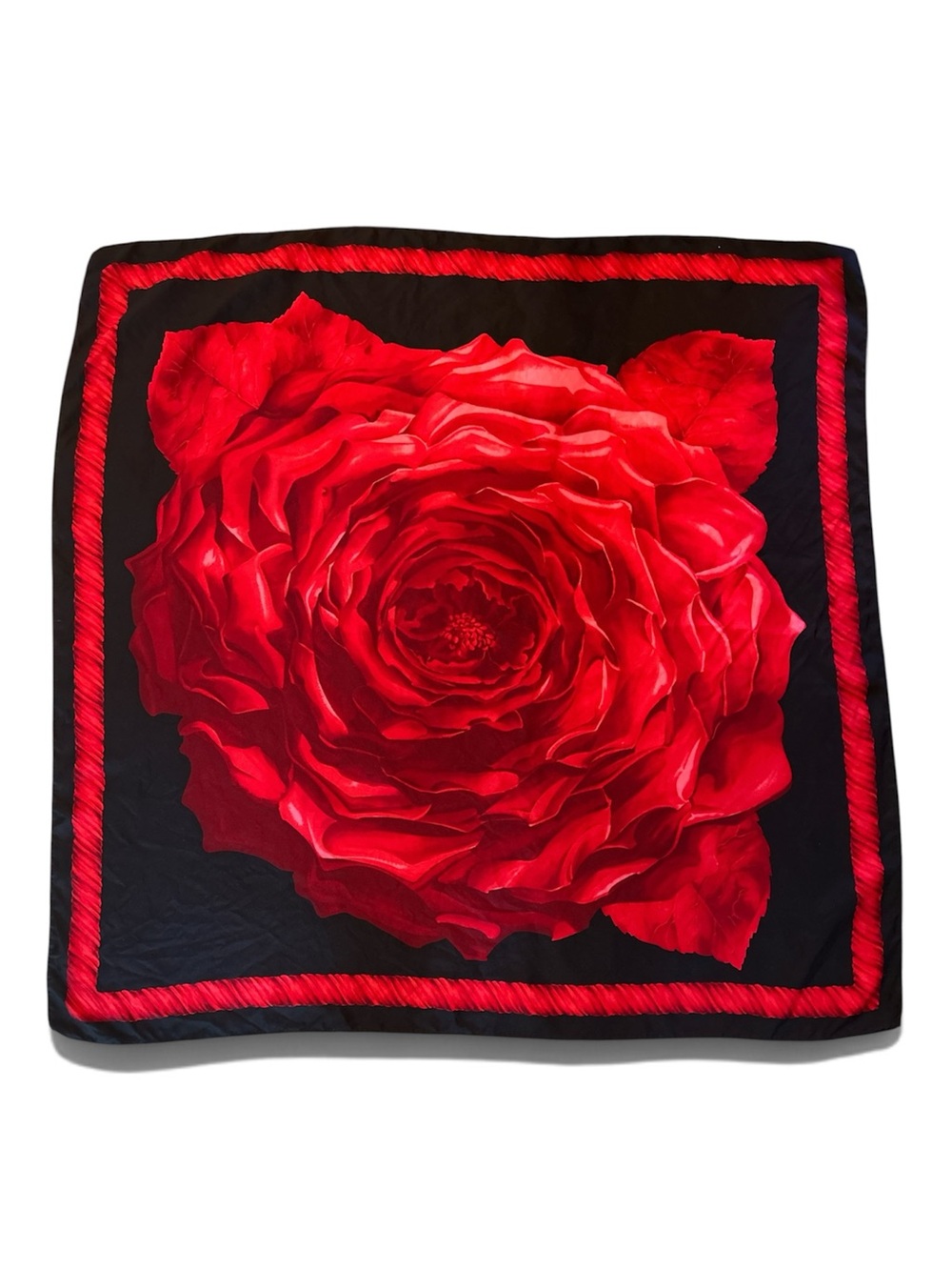 Beautiful Rose 100% Silk Scarf Square 34”